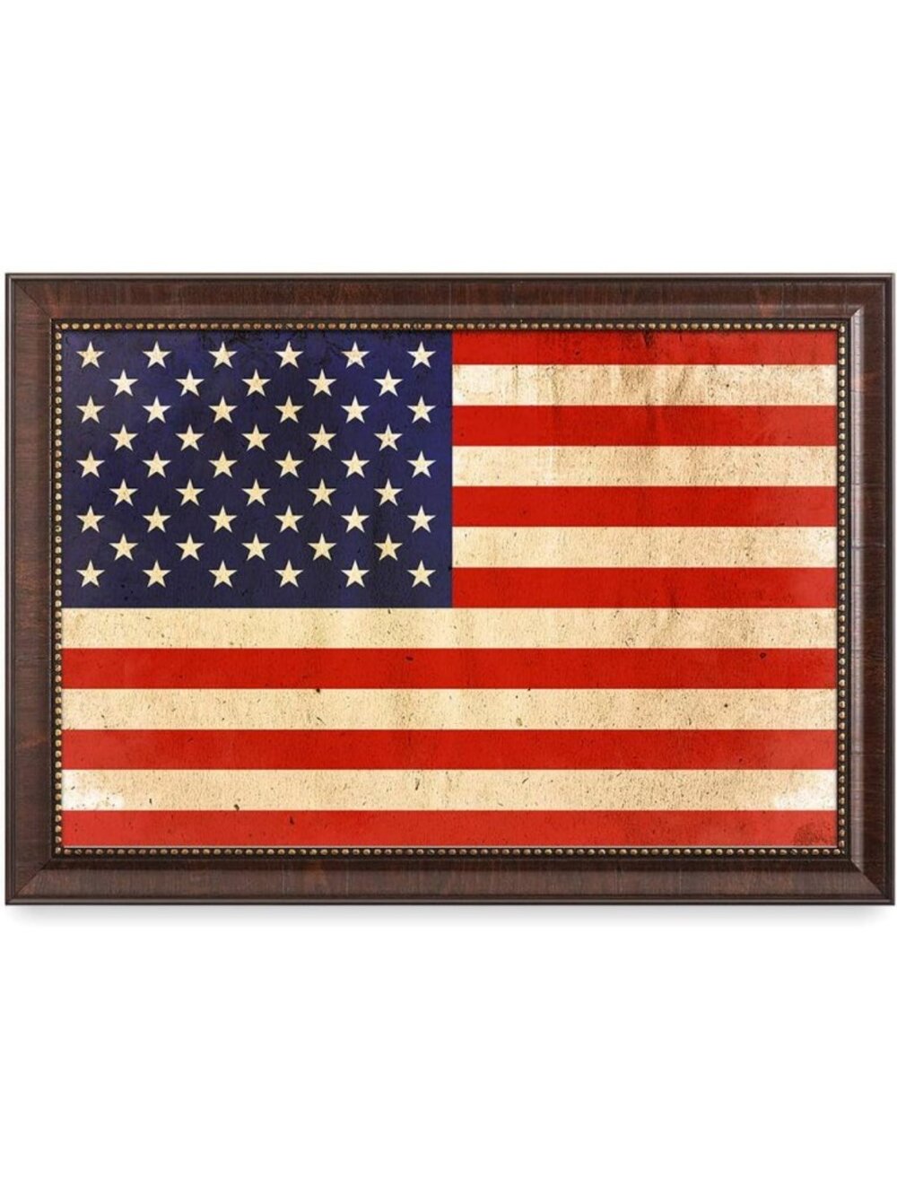 DECORARTS Framed American Flag Wall Art, Stars and Stripes, 27x19''